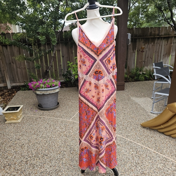 Free people Stevie Scarf Print Maxi Dress   XS - Picture 11 of 16